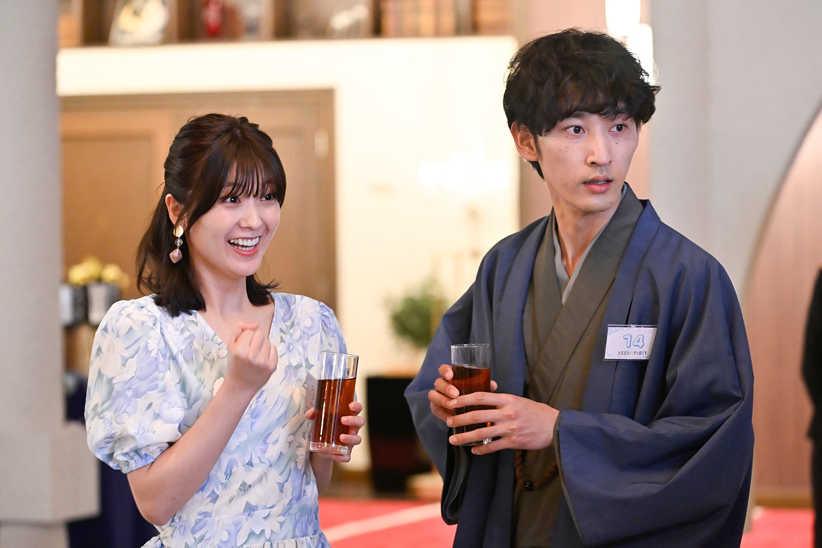 工藤美桜、上杉柊平「ミス・ターゲット」第3話より（C）ABCテレビ