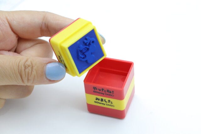 ダイソー　3段式スタンプ（ミッキーマウス）　デザイン