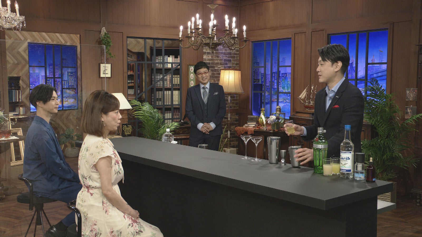 （左から）千葉雄大、高橋真麻、山里亮太、金子道人 （C）NHK