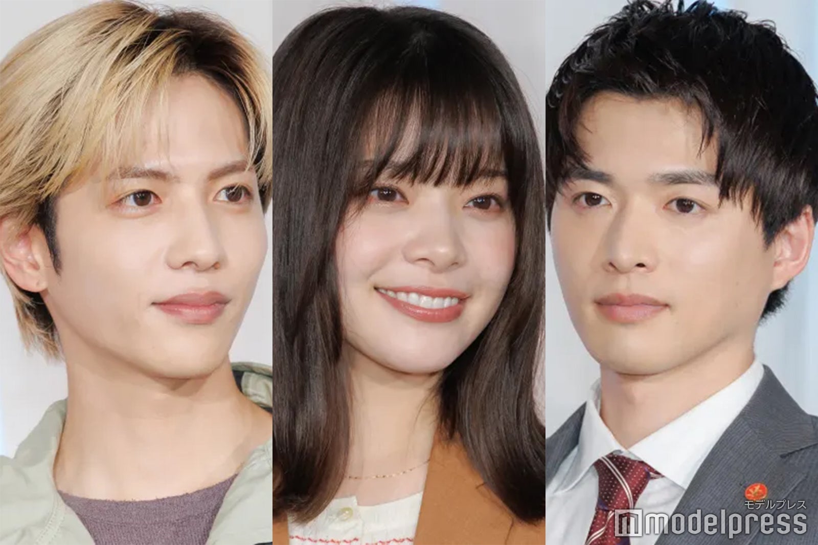 「恋は闇」制作発表に登場した志尊淳、岸井ゆきの、白洲迅（C）モデルプレス