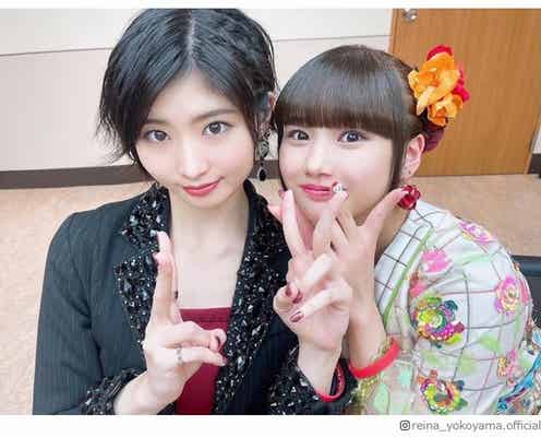 モーニング娘。'22・横山玲奈、卒業した加賀楓との同期ショット公開「13期コンビ大好き」「6年間ありがとう」の声