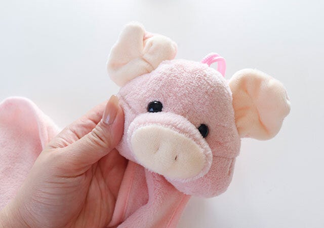 ダイソー　アニマルタオル　ぬいぐるみ　デザイン　綿