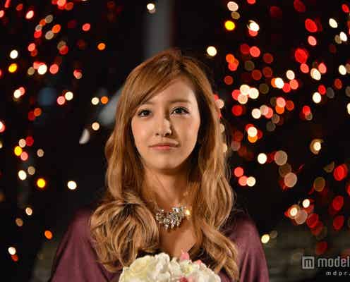 板野友美、「イルミネーションに負けない」 華やかドレスで六本木ヒルズ点灯式
