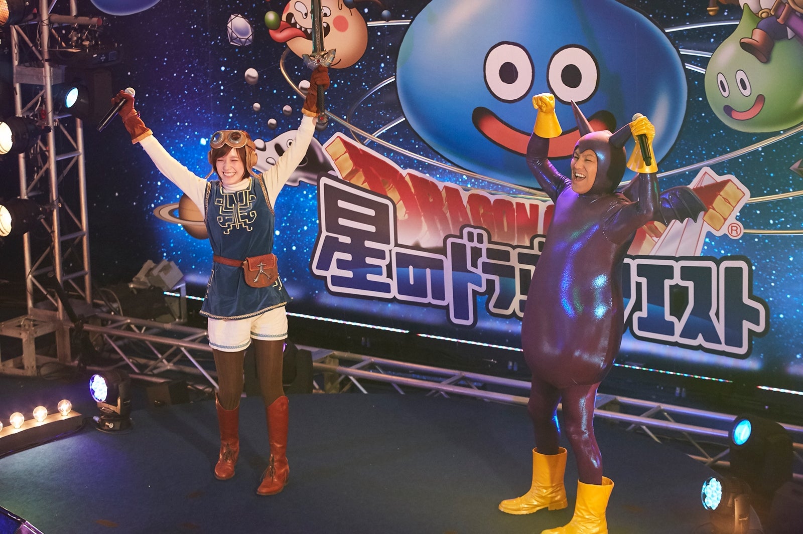 本田翼、狩野英孝 （C）2015, 2016 ARMOR PROJECT／BIRD STUDIO/SQUARE ENIX All Rights Reserved.