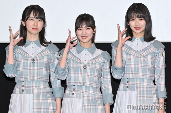 金村美玖、河田陽菜、上村ひなの (C)モデルプレス