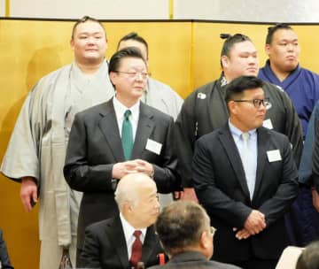 大相撲 近大出身の朝乃山「準ご当地なので活躍したい」学生相撲出身力士を励ます会で誓い新たに