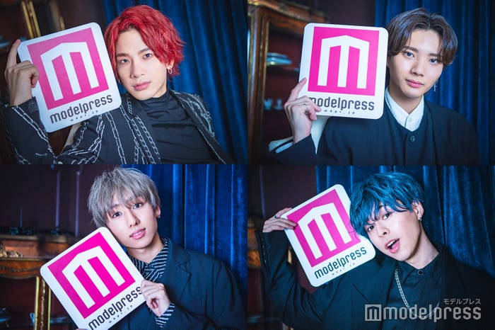 (上段左から時計回り)本田康祐、中川勝就、佐野文哉、浦野秀太(C)モデルプレス
