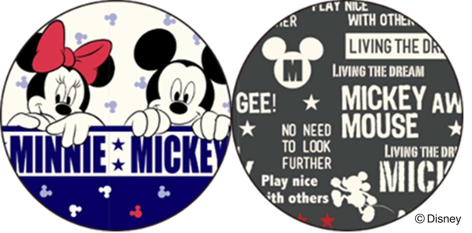 左：ラブリーミッキー＆ミニー、右：アメリカンミッキー