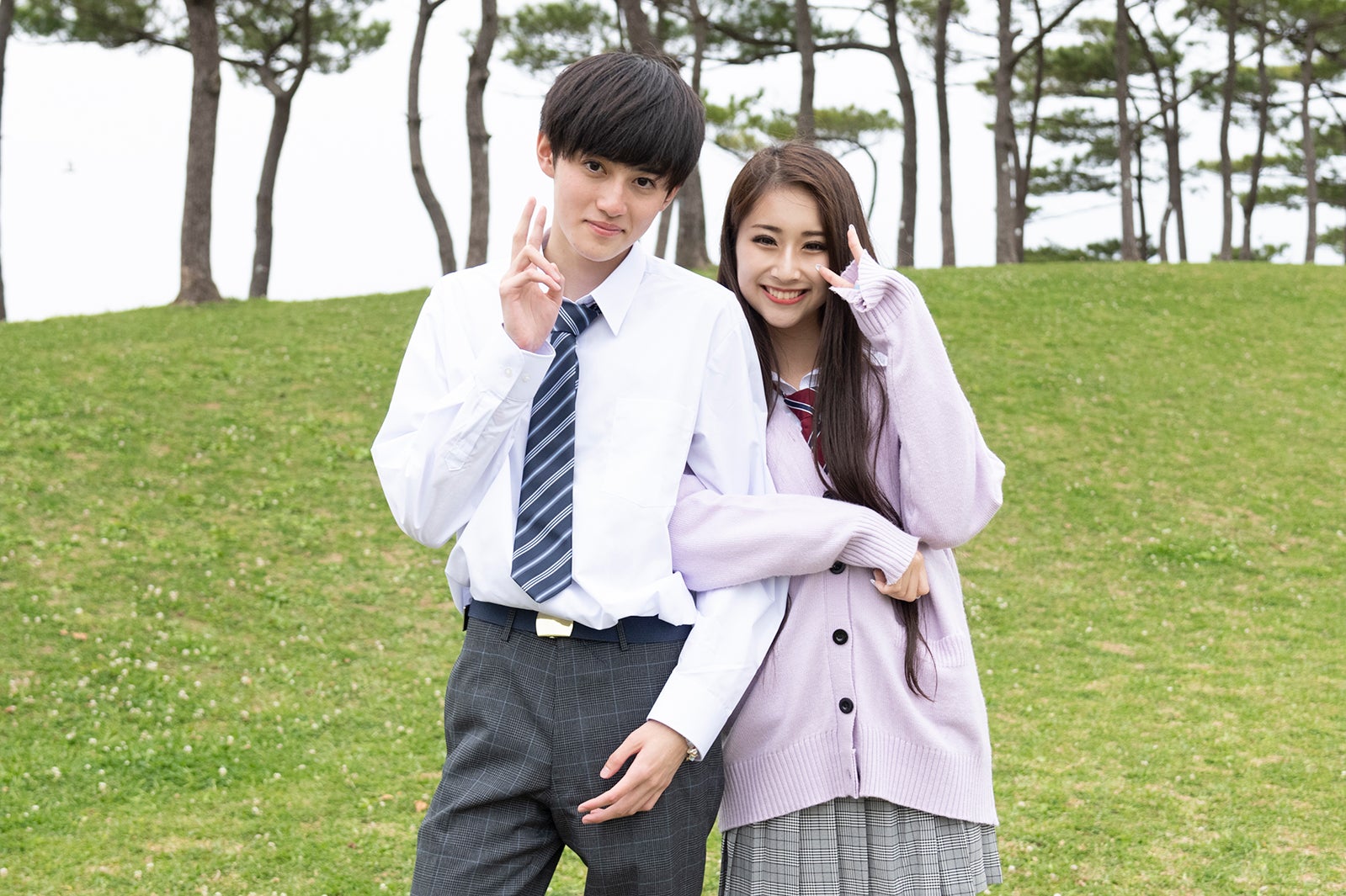 りおん、マリサ「今日、好きになりました。-春桜編-」（C）AbemaTV, Inc.