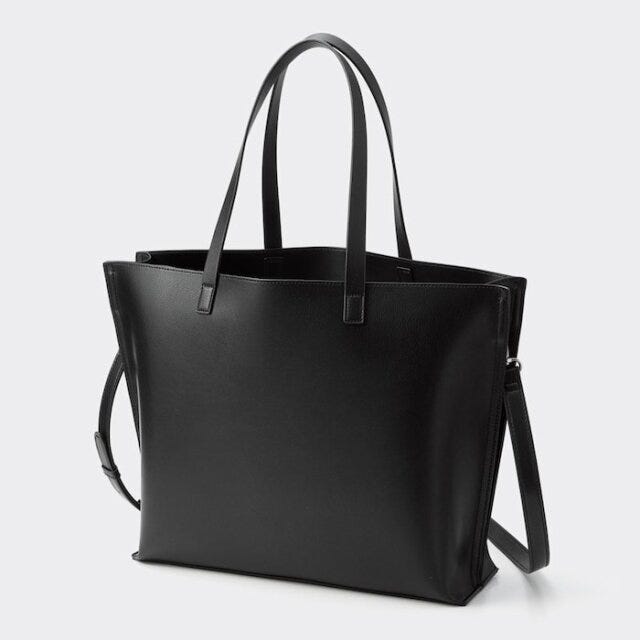 GU バッグ 黒 トートバッグ GU バッグ 黒 トートバッグ