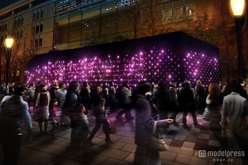 幾千もの光の玉が幻想的な空間を演出「ロマンの道」（C）東京ミチテラス2014