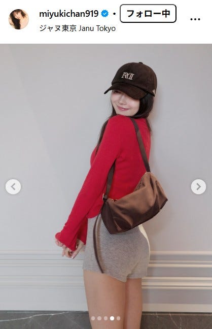 渡辺美優紀Instagramより