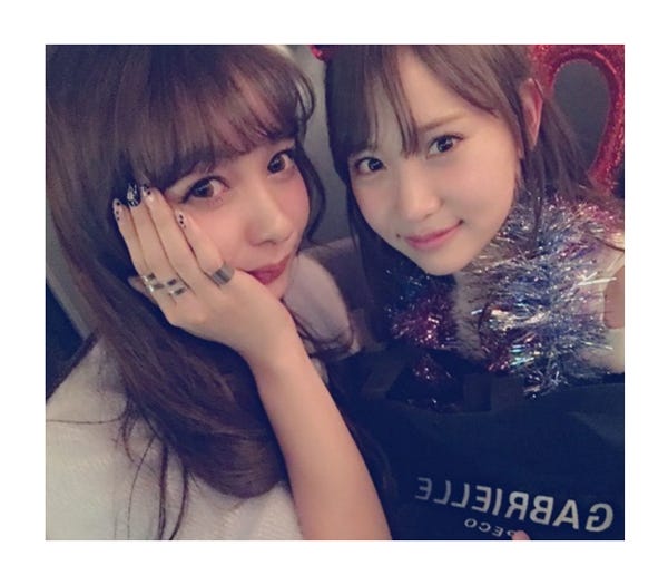 (左から)西もなか、永尾まりや/永尾まりや公式ブログより