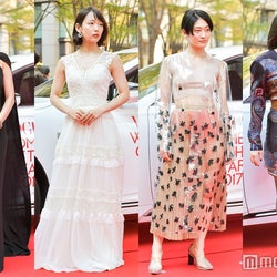 木村多江、吉岡里帆、コムアイ、ブルゾンちえみ…豪華ドレスで美の競演<VOGUE JAPAN WOMEN OF THE YEAR 2017>