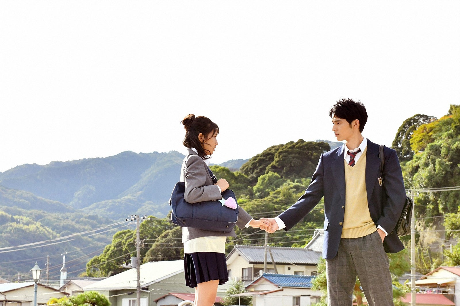 小野莉奈、岡田健史／「中学聖日記」第7話より（C）TBS