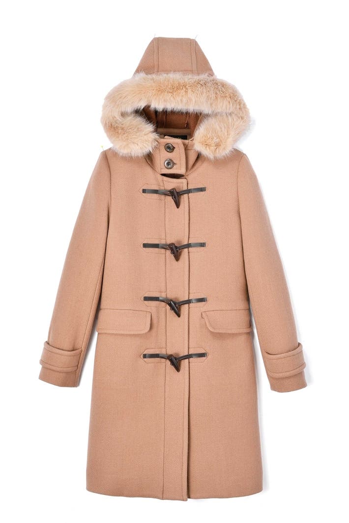 Faux Fur wool ダッフルCT