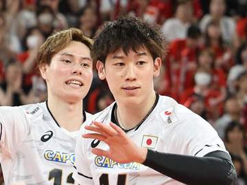 バレー男子準決勝 日本は第1セット落とす 米国に19-25 勝てば2大会ぶり決勝進出