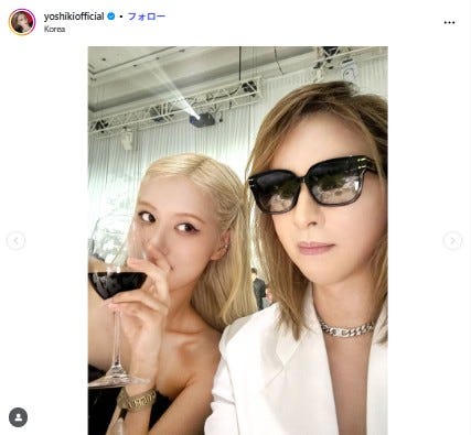 YOSHIKI Instagramより