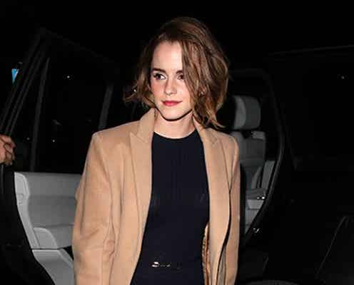 エマ・ワトソン、髪ばっさりイメチェン 女っぽショート×大人シンプルコーデをお手本に