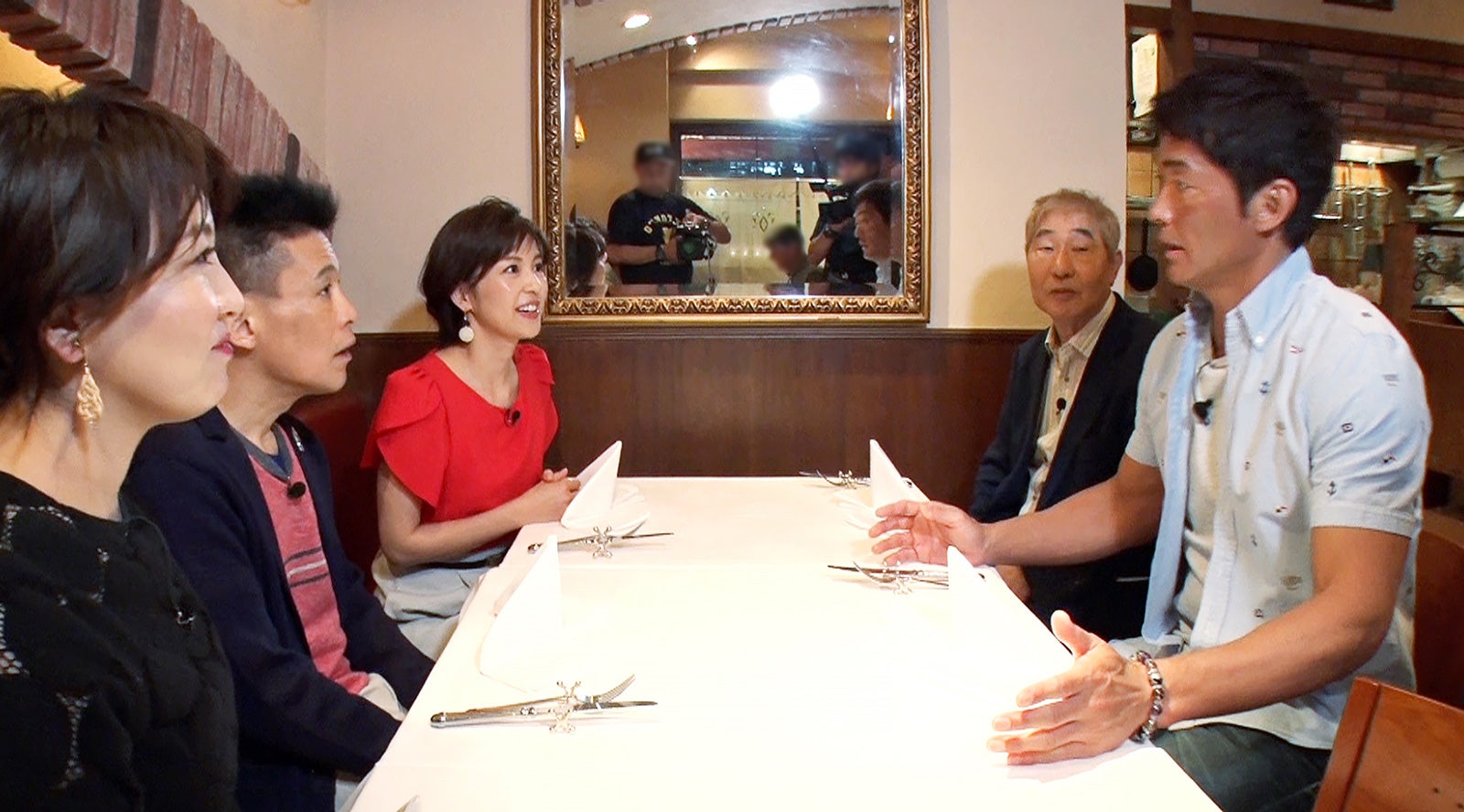 大橋未歩、柳沢慎吾、中野美奈子、蛭子能収、長嶋一茂（C）テレビ東京