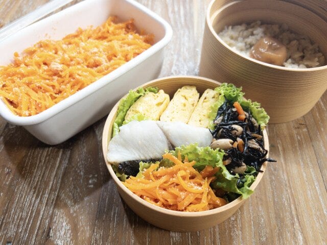 人参の明太子和え お弁当に入れる 人参の明太子和え お弁当に入れる