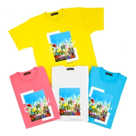 「24時間テレビ」のシンボルカラー黄色を始めとした4色が展開（C）mika ninagawa, Courtesy of Tomio Koyama Gallery