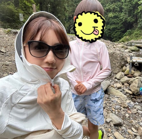 小倉優子、子どもたちと夏のレジャーを満喫「私は、日焼け対策バッチリでした笑」