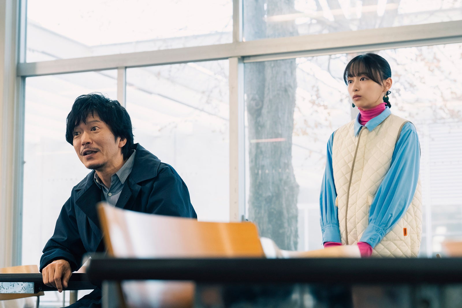 田辺誠一、影山優佳「ハコビヤ」第3話より（C）「ハコビヤ」製作委員会