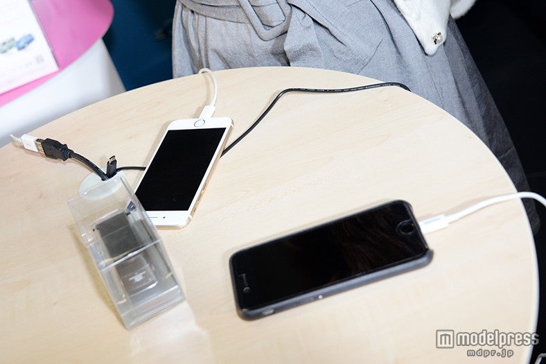 スマートフォンの充電ができるスポット