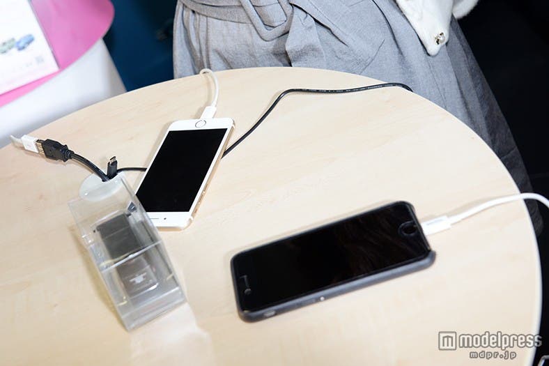 スマートフォンの充電ができるスポット