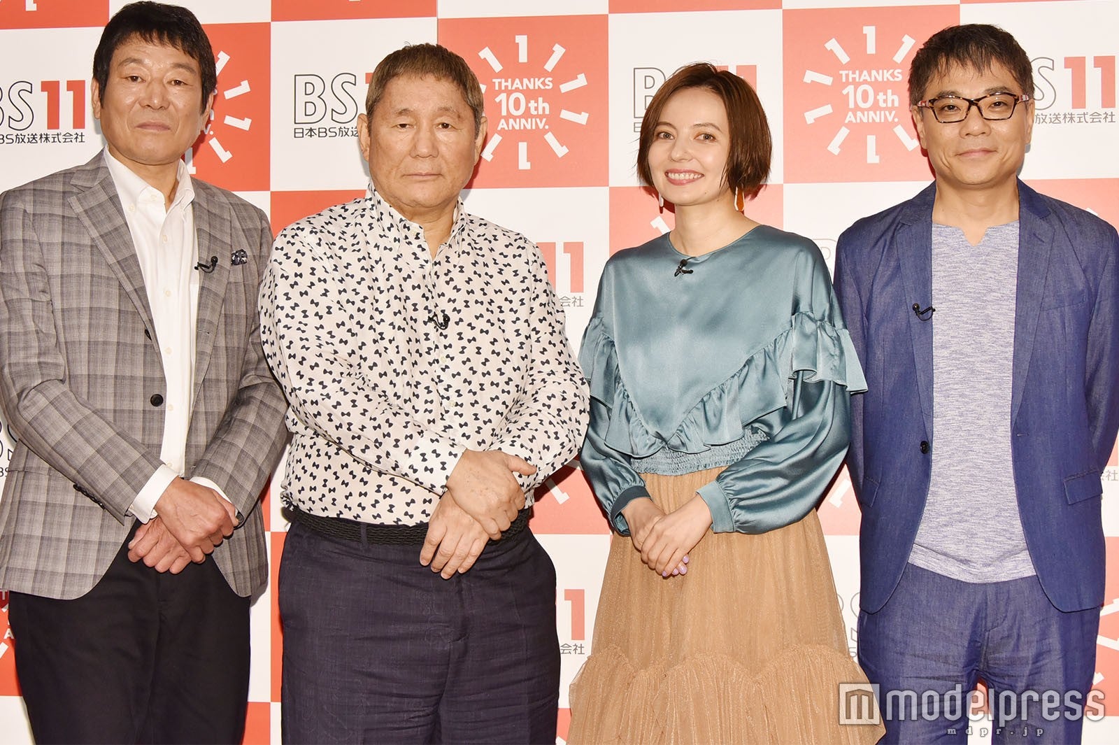 （左から）ダンカン、ビートたけし、ベッキー、いとうせいこう （C）モデルプレス