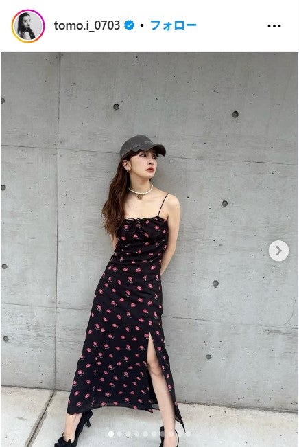 SNIDEL - 板野友美★着画あり 画像3/29) 板野友美、スリットから美脚スラリ キャミワンピ姿に