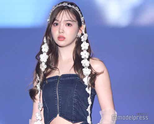藤⽥ニコル、甘めカジュアルコーデでヘルシー肌見せ【TGC熊本2025】