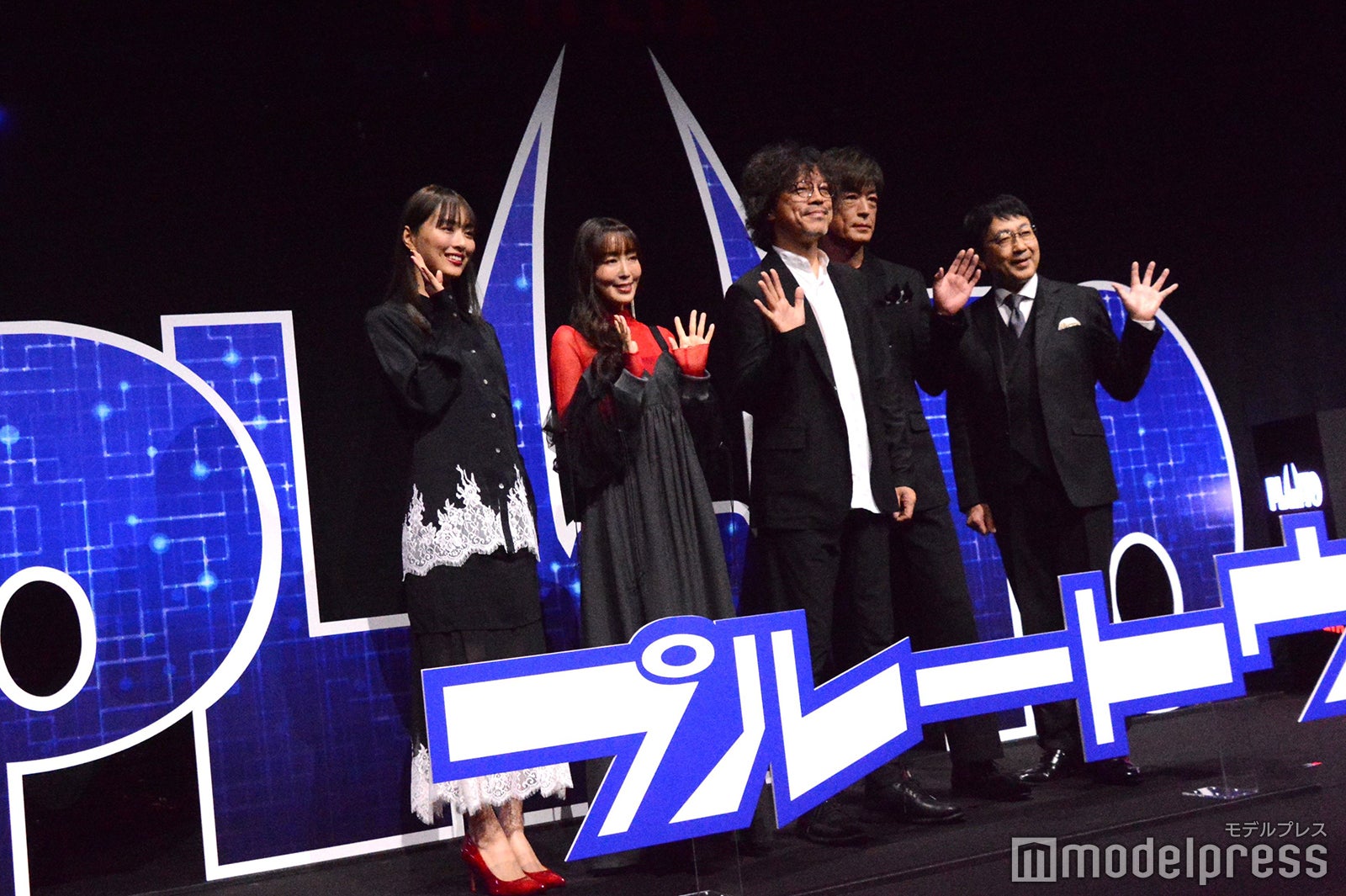 （左から）内田理央、日笠陽子、浦沢直樹、藤真秀、関俊彦（C）モデルプレス