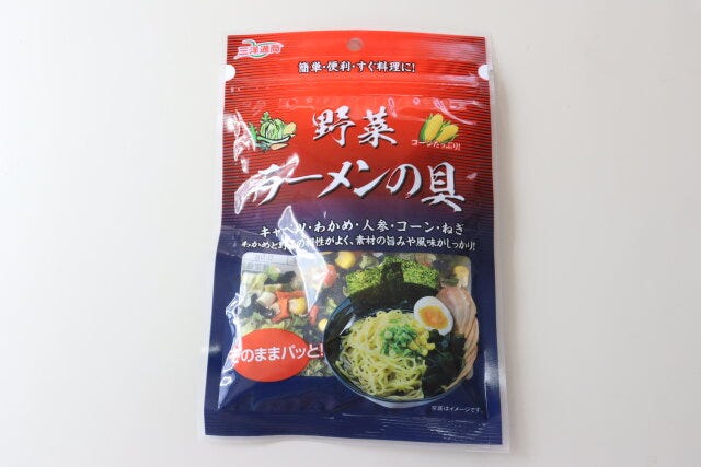 ダイソーの野菜ラーメンの具1