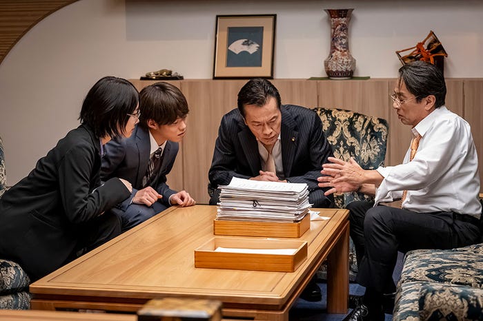 あの、大橋和也、遠藤憲一、金田明夫「民王R」第2話(C)テレビ朝日