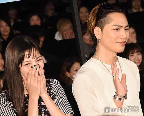 三代目JSB登坂広臣&中条あやみ、観客をお見送り サプライズの連続でファン歓喜<雪の華>