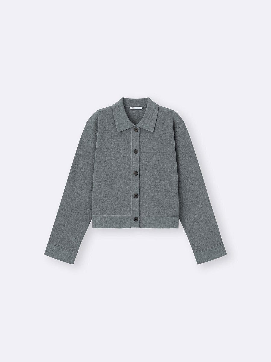 GU ミラノリブポロカーディガン GUのミラノリブポロカーディガン