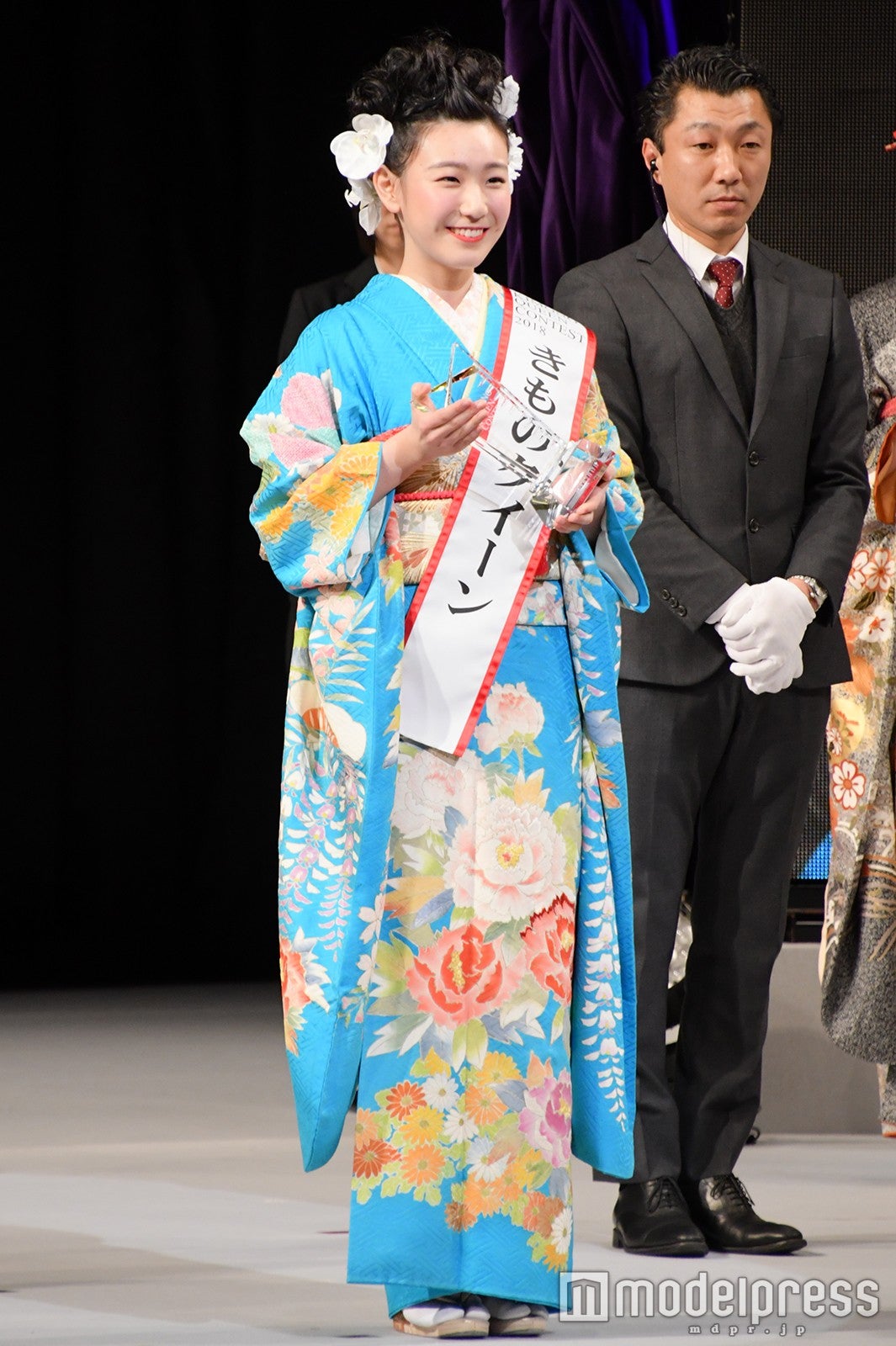 「きものクイーンコンテスト2018」グランプリの川手菜々子さん （C）モデルプレス