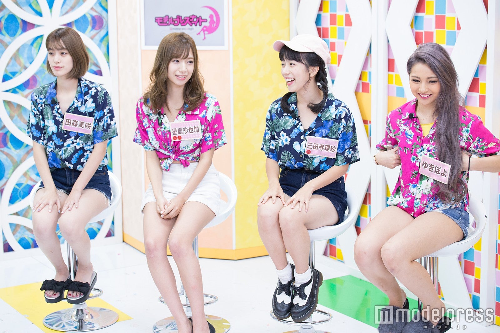 田森美咲、星島沙也加、三田寺理紗、ゆきぽよ （C）モデルプレス