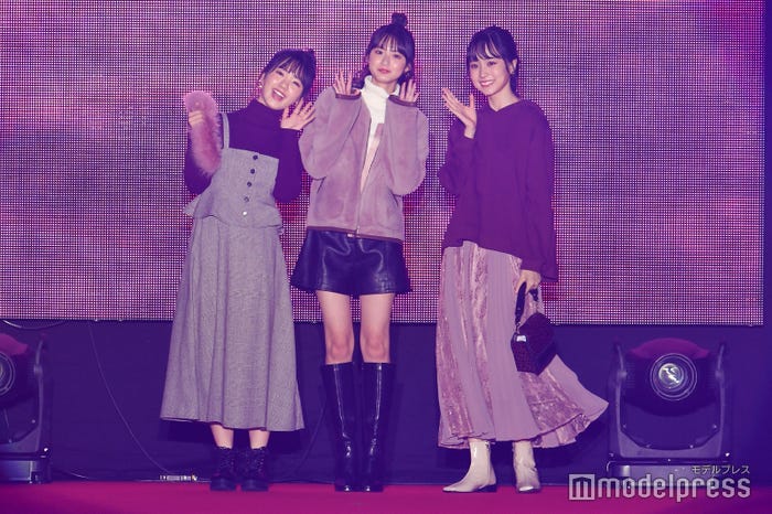 筒井あやめ、遠藤さくら、賀喜遥香 (C)モデルプレス