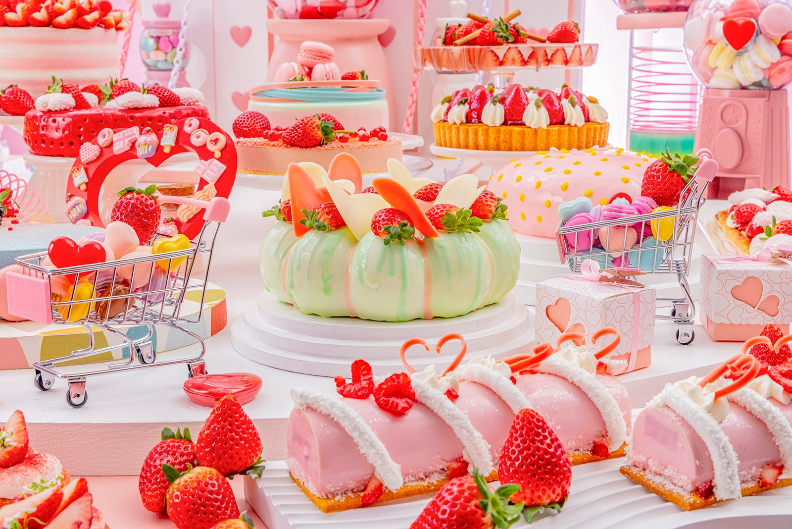 「ストロベリー・ハートファクトリー」いちごスイーツビュッフェ／提供画像