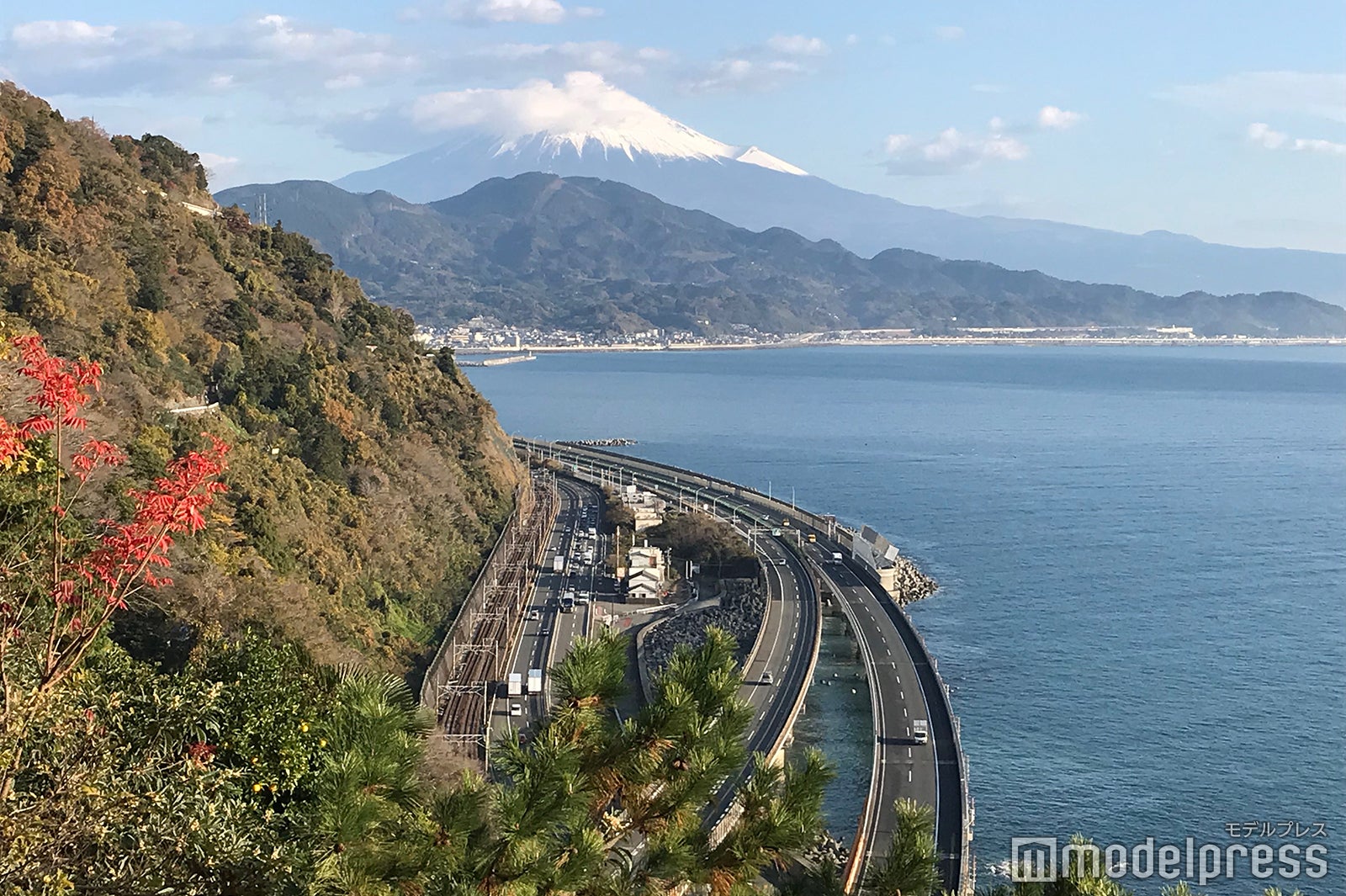 さった峠展望台からの風景。当時と同じ景色が残るのはここだけなのだとか。広重の浮世絵と比べてみて！（C）モデルプレス