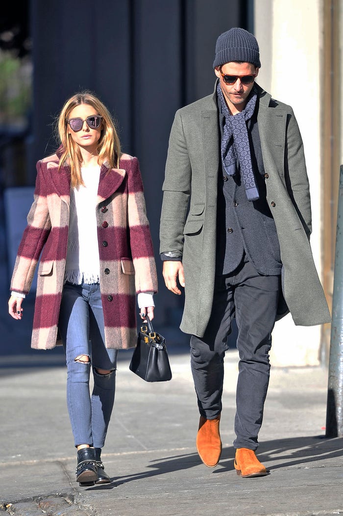 存在感抜群な大振りなチェック柄チェスターコート(C)TOPLOG