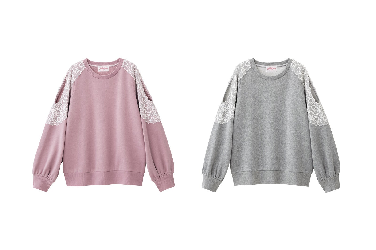 レースコンビスウェット（2 色）／画像提供：株式会社ジーユー