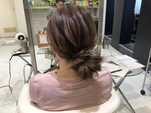 あとはバランスよくラフに崩すだけ。