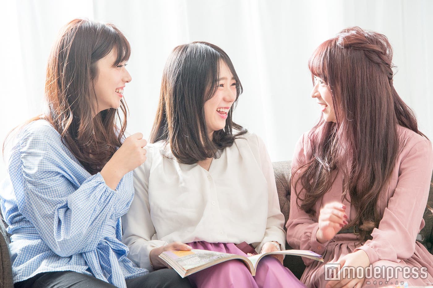 可愛いヘアカラーでいつもよりテンションアップ(C)モデルプレス