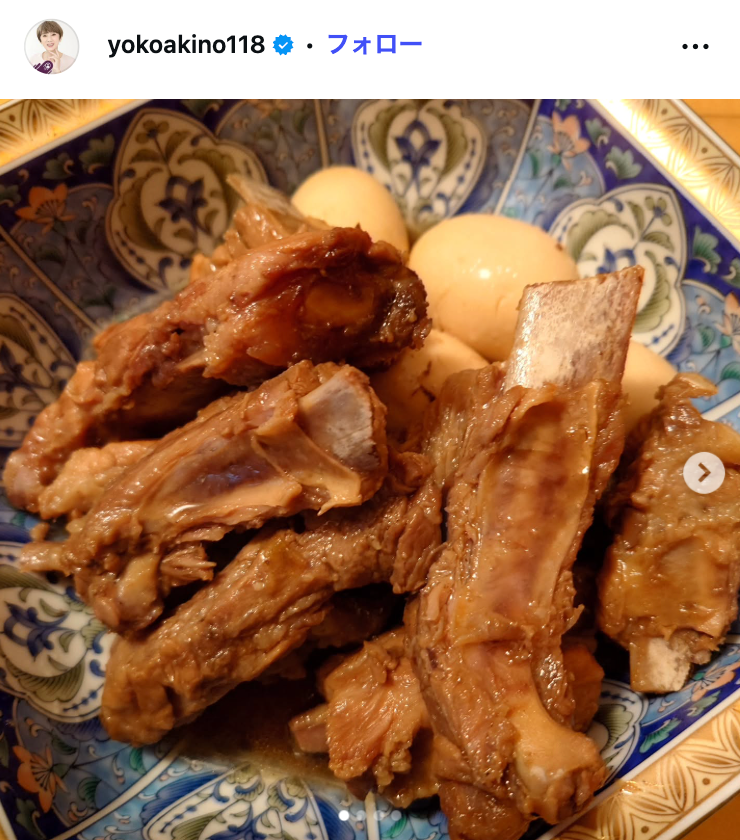 秋野暢子Instagramより