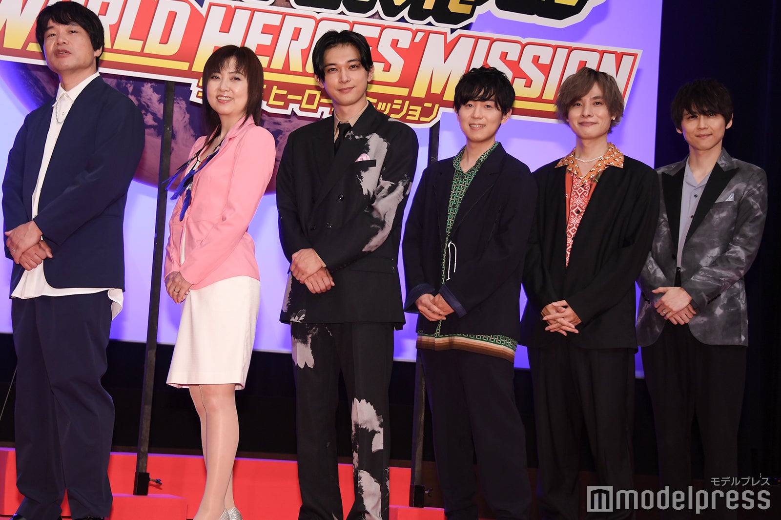 中井和哉、林原めぐみ、吉沢亮、山下大輝、岡本信彦、梶裕貴（C）モデルプレス