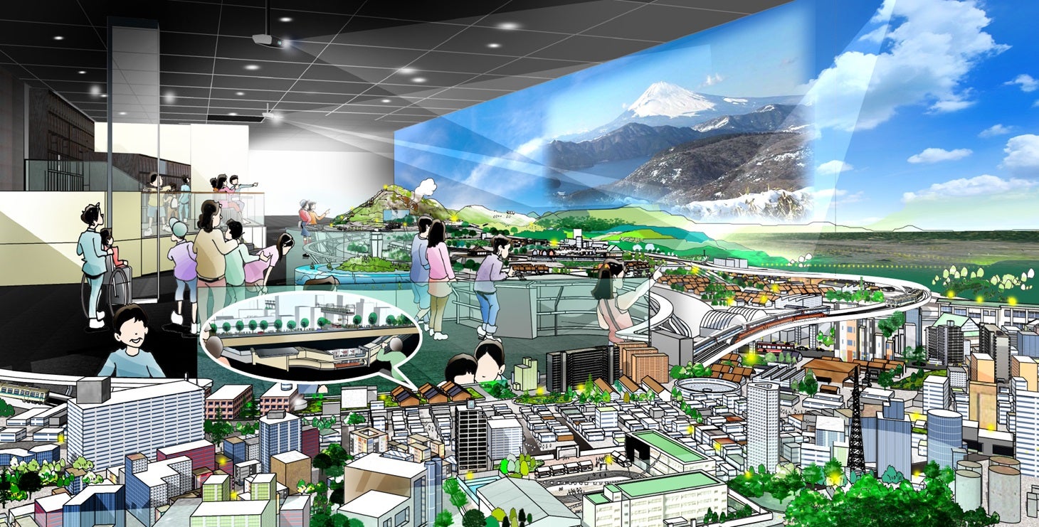 ジオラマイメージ／画像提供：小田急電鉄